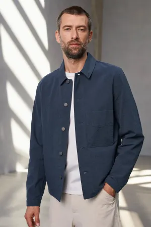 Workwear inspired light jacket Asir in cold blue
