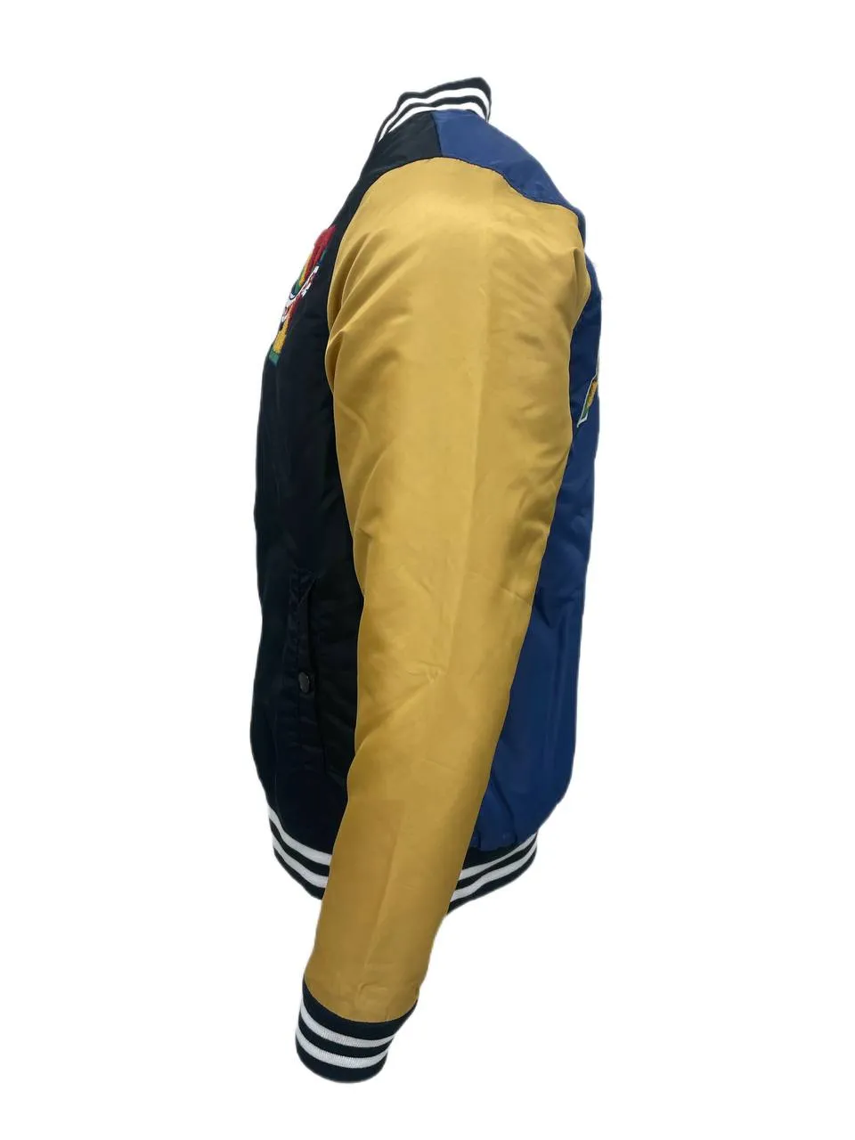 YRN Men's Multicolored College Block Varsity Jacket Size M NWT