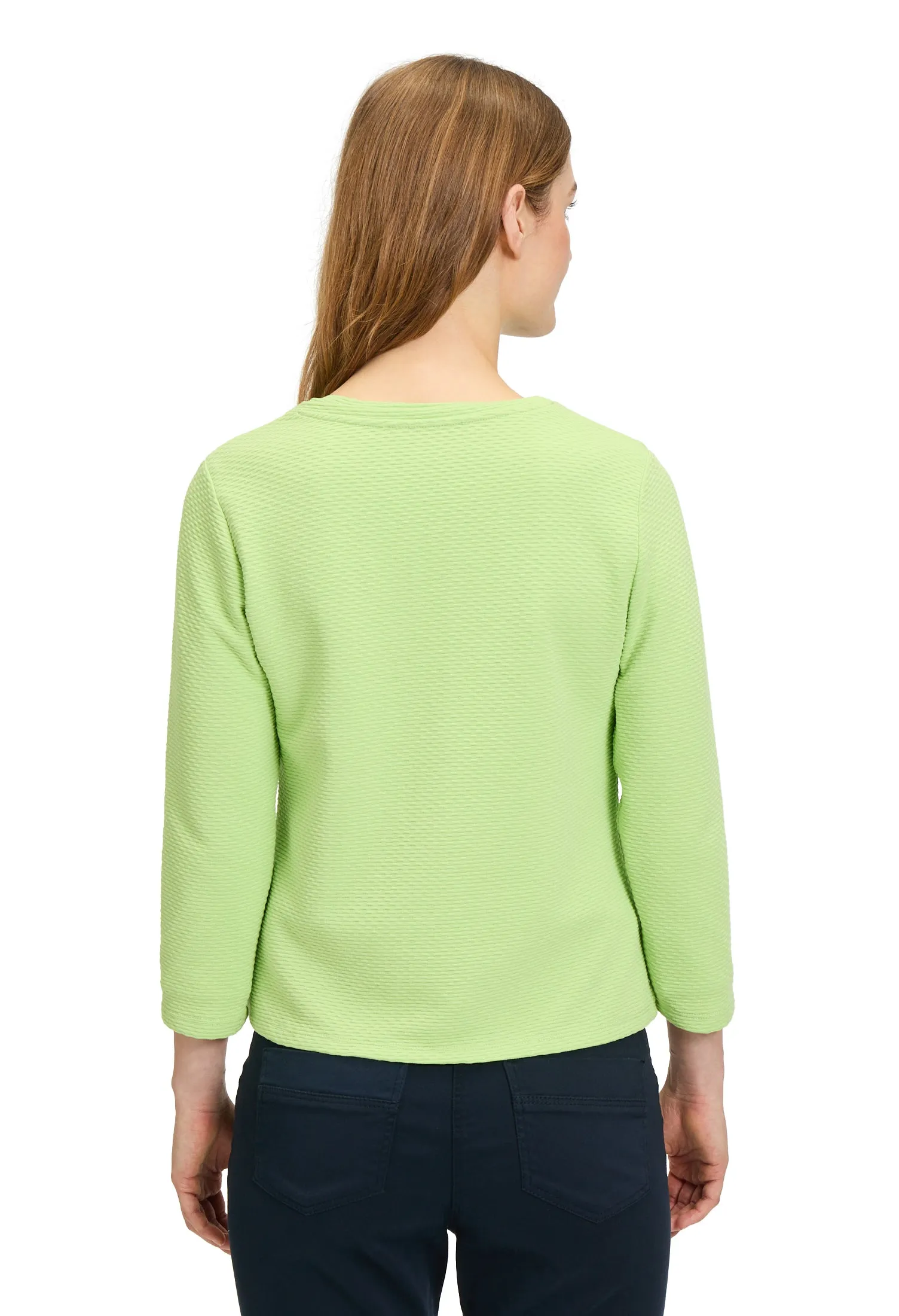 Zip up round neck jacket